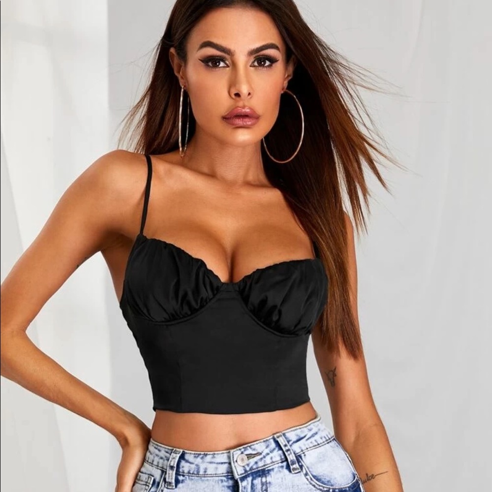 Shein Black Crop Top